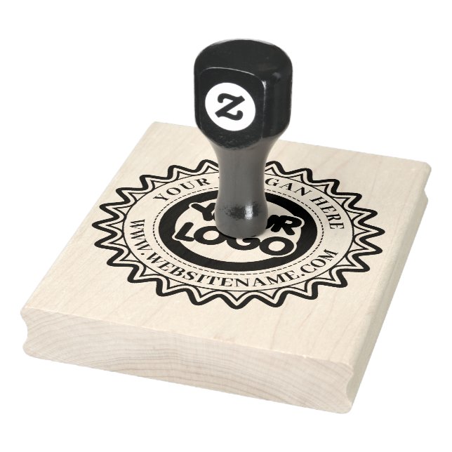 Business Your Logo Custom Large Rubber Stamp (Stamp)