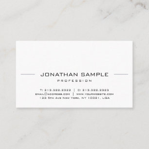 Businesscards Modern Elegant Professional Simple Business Card