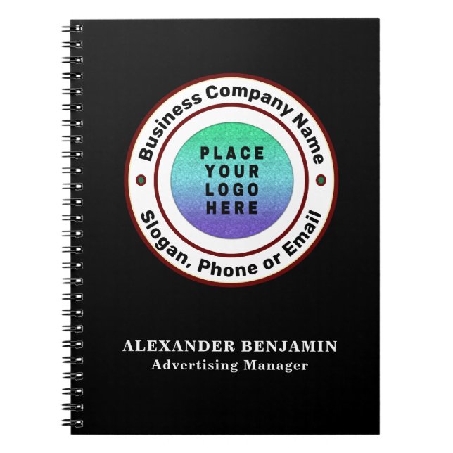 Businesses Company Logo Professional Personalise Notebook (Front)