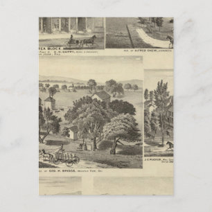 Businesses, residences, San Jose, Mtn View Postcard