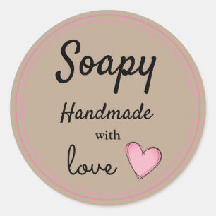 Businesses Stickers - Handmade With Love Design 2
