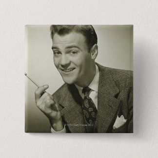 Businessman 15 Cm Square Badge