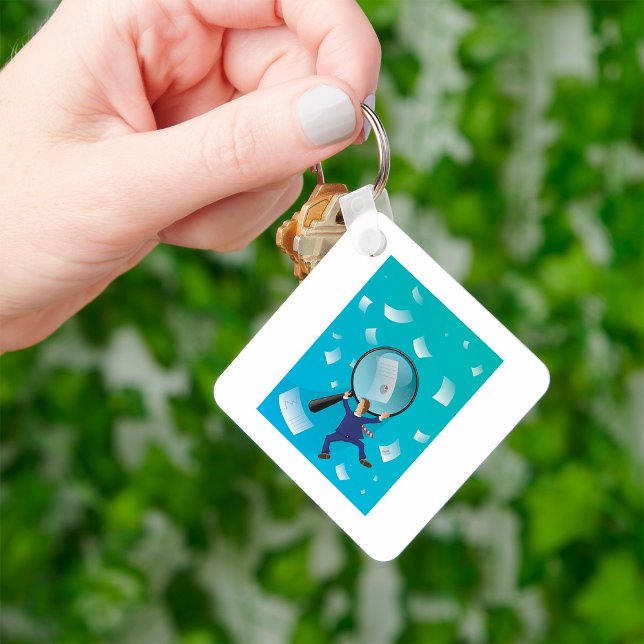Businessman And Papers Key Ring (Creator Uploaded)