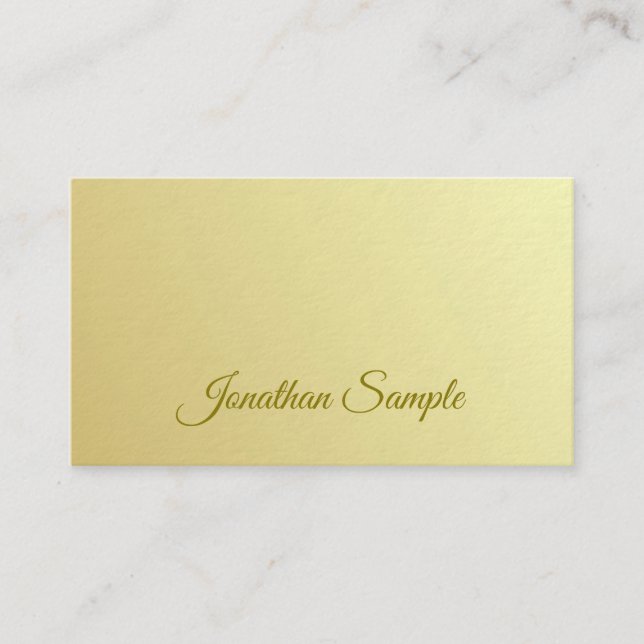 Businessman Ceo Employer Manager Elegant Luxury Business Card (Front)