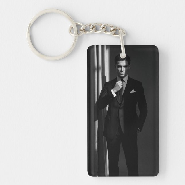 Businessman Keychain  Men’s Gift for Labour Day (Front)