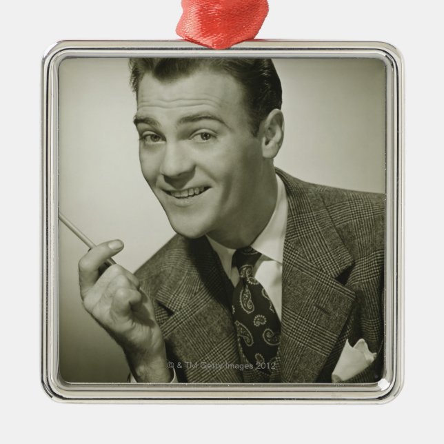 Businessman Metal Tree Decoration (Front)