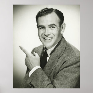 Businessman Pointing Poster