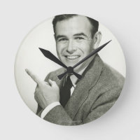 Businessman Pointing