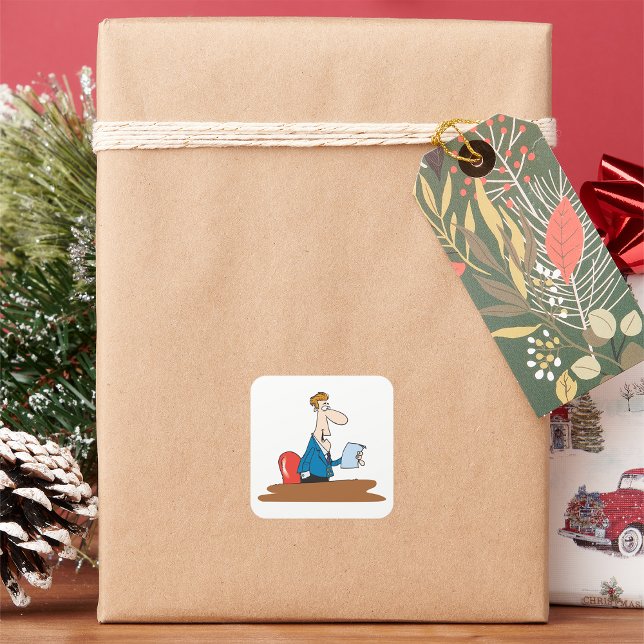 Businessman Reading Stickers (Creator Uploaded)