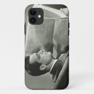 Businessman Reading the Newspaper iPhone 11 Case