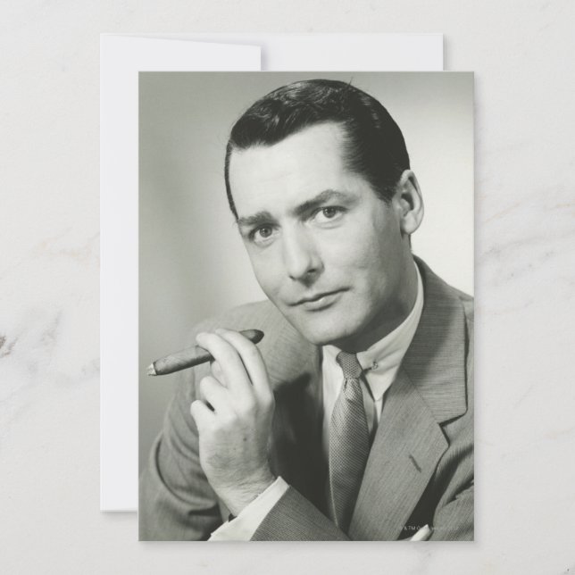 Businessman Smoking Cigar (Front)