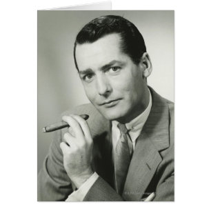 Businessman Smoking Cigar