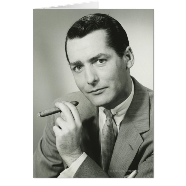 Businessman Smoking Cigar (Front)