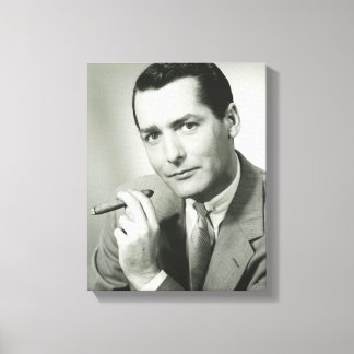 Businessman Smoking Cigar Canvas Print