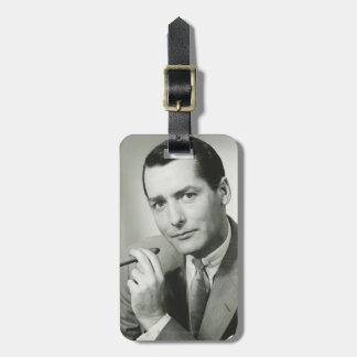 Businessman Smoking Cigar Luggage Tag