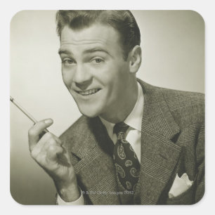 Businessman Square Sticker