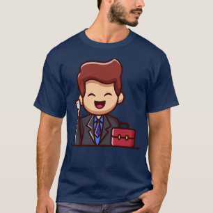 Businessman With Phone And Suitcase T-Shirt