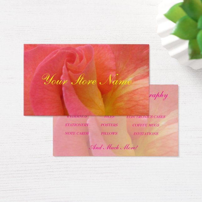 Businesss Card--"Mardi Gras" Rose (Desk)