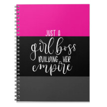 Businesswoman inspiration notebook