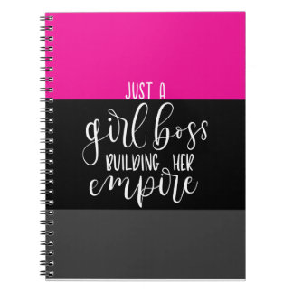 Businesswoman inspiration notebook