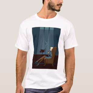 Businesswoman Smoking Cigar T-Shirt