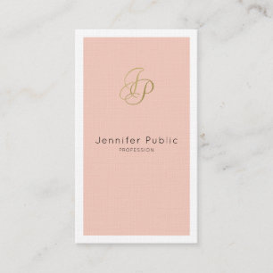 Businesswoman VIP Salon Director Stylish Luxury Business Card