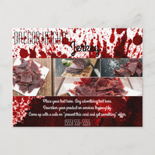 Bussiness Advertising Card Blood Splatter Vampire