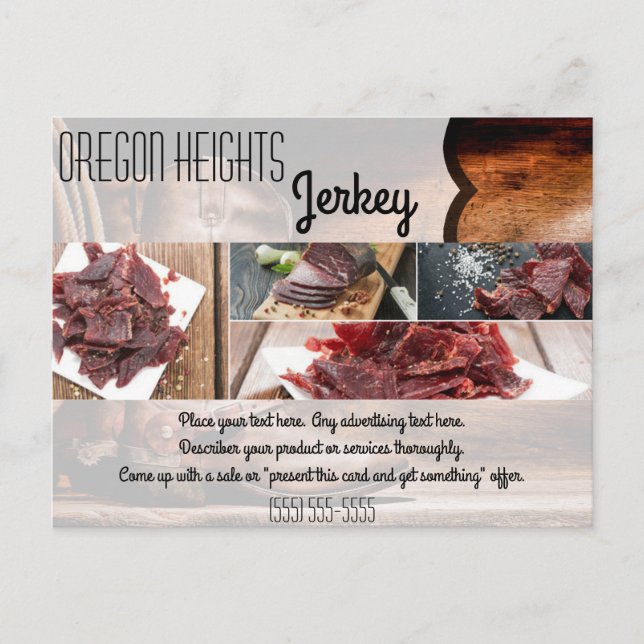 Bussiness Advertising Card Cowboy Boots Barn Wood (Front)