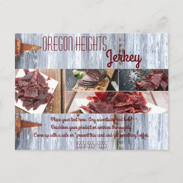 Bussiness Advertising Card White Wash Wood Barn Do (Front)