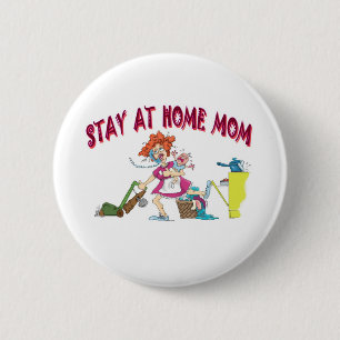bussy mum 6 cm round badge
