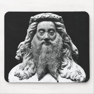 Bust from the Funeral Statue of Jean II de Vienne Mouse Mat