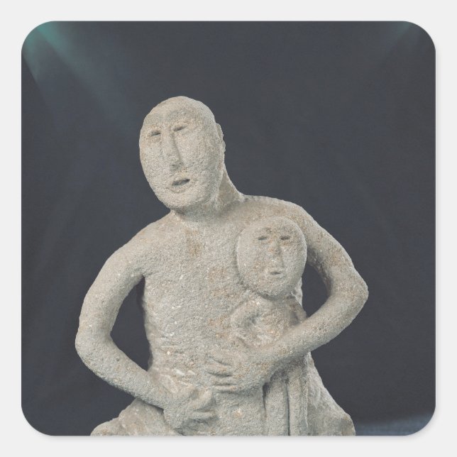 Bust of a Mother Goddess Square Sticker (Front)