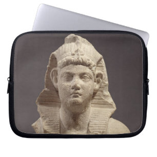 Bust of a Roman Emperor as a pharaoh (marble) Laptop Sleeve