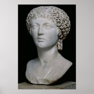 Bust of a Roman woman, possibly Poppaea Poster
