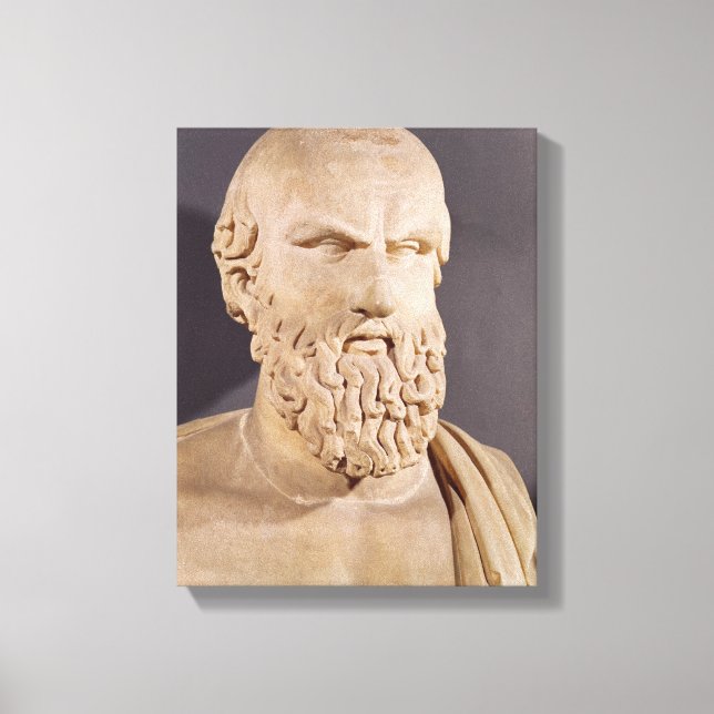 Bust of Aeschylus Canvas Print (Front)