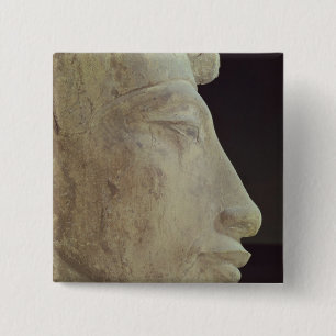 Bust of Amenophis IV from Temple of Amun, 15 Cm Square Badge
