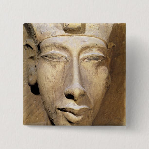 Bust of Amenophis IV from the Temple of Amun 15 Cm Square Badge
