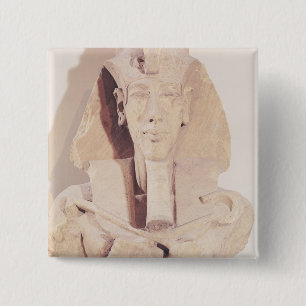 Bust of Amenophis IV from the Temple of Amun 15 Cm Square Badge