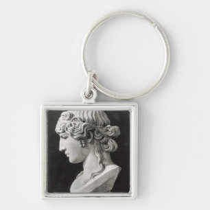 Bust of Antinous  called 'Antinous Mondragone' Key Ring