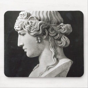 Bust of Antinous  called 'Antinous Mondragone' Mouse Mat