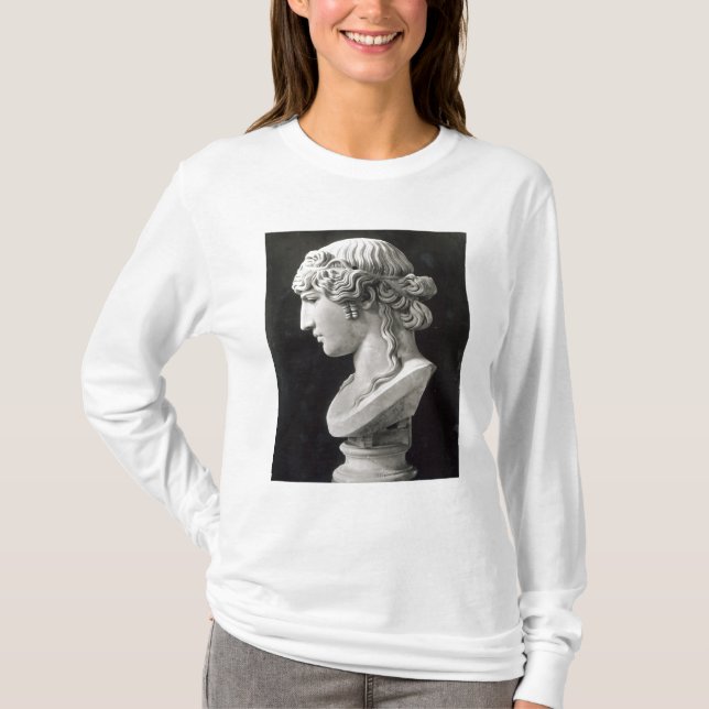 Bust of Antinous  called 'Antinous Mondragone' T-Shirt (Front)