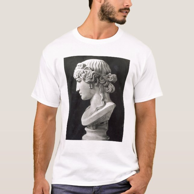 Bust of Antinous  called 'Antinous Mondragone' T-Shirt (Front)