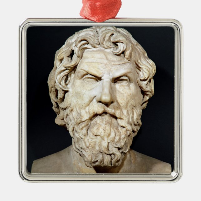 Bust of Antisthenes Metal Tree Decoration (Front)