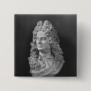 Bust of Antoine Coypel 15 Cm Square Badge