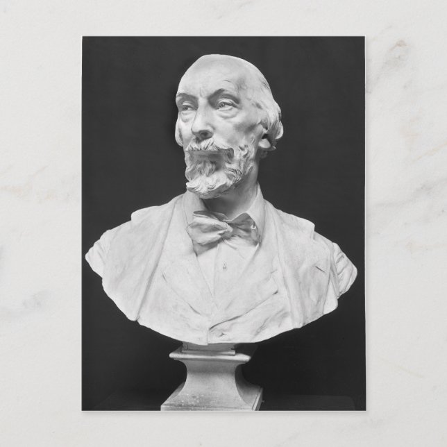 Bust of Auguste Vacquerie Postcard (Front)