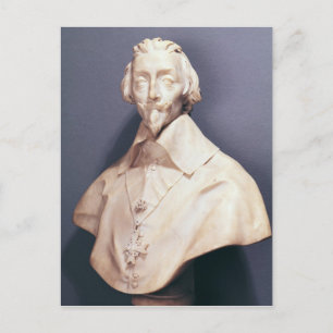 Bust of Cardinal Richelieu c.1642 Postcard