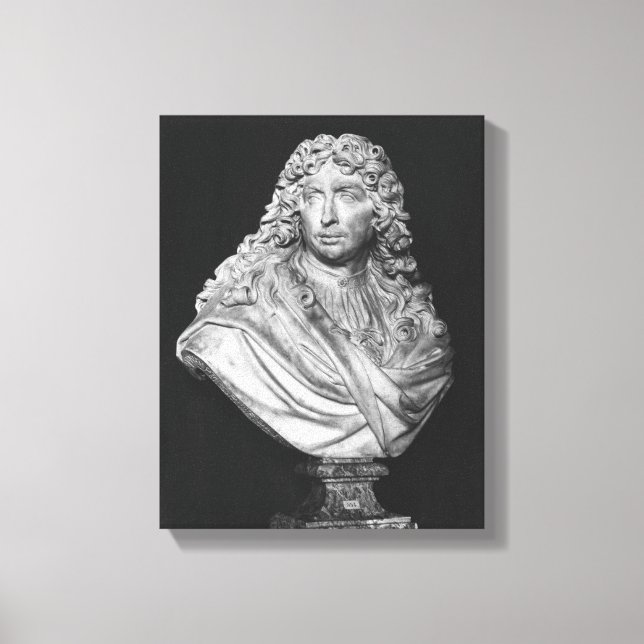 Bust of Charles Le Brun, 1679 Canvas Print (Front)