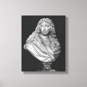 Bust of Charles Le Brun, 1679 Canvas Print