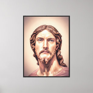 BUST OF CHRIST THE SAVIOR by MICHELANGELO 2026__ Canvas Print