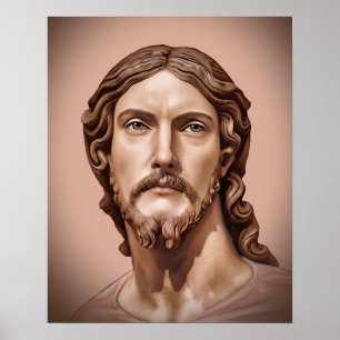 BUST OF CHRIST THE SAVIOR by MICHELANGELO 2026__ Poster